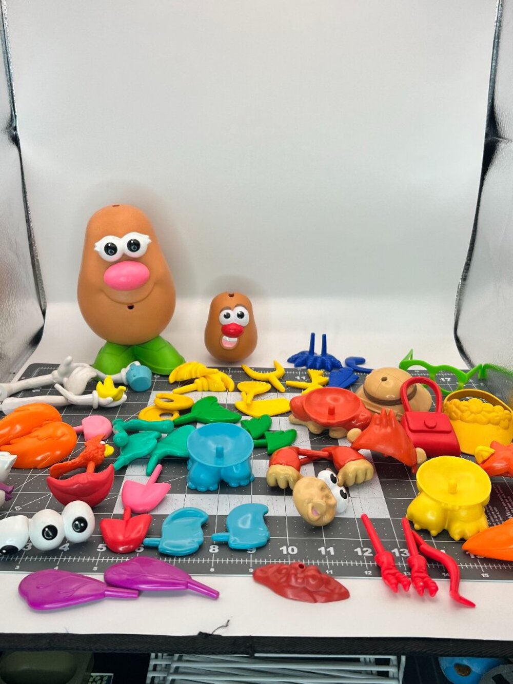 Mr Potato Head Mixed Lot Parts Accessories Playskool Hasbro Crab Lion Monkey